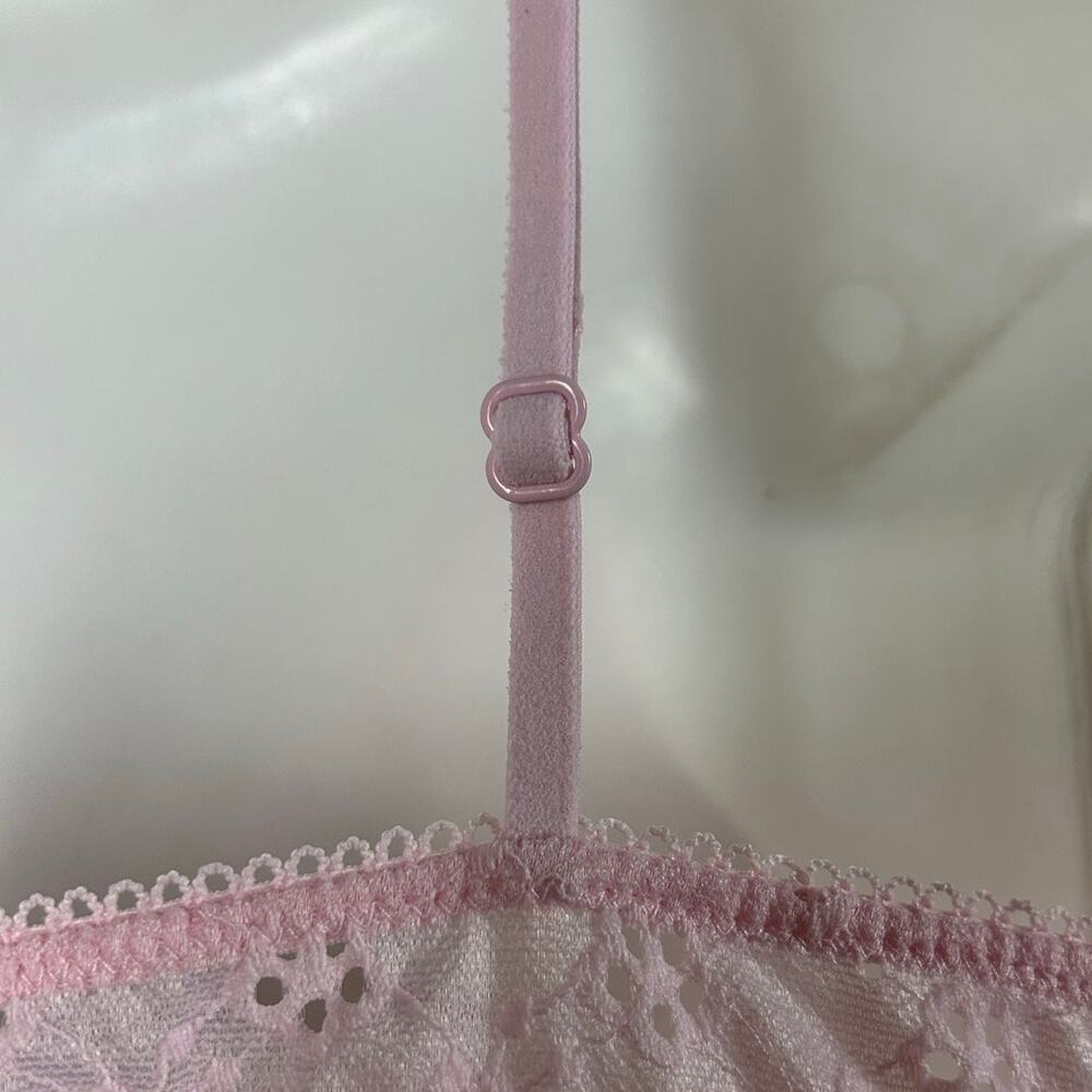 Cotton On Pink Lace Up Bralette Top size M - Picture 8 of 9